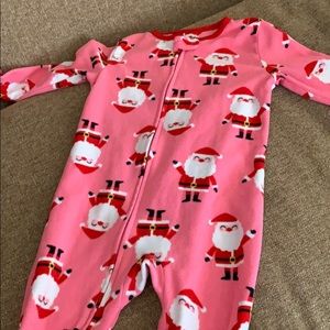 Santa footie PJs